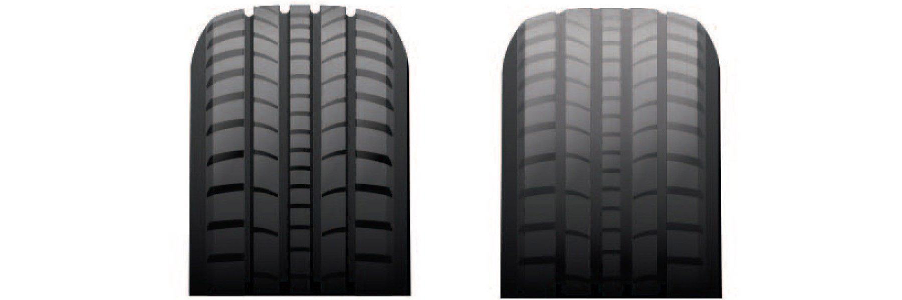 Tire tread depth comparison at Victory Kia in Victoria TX