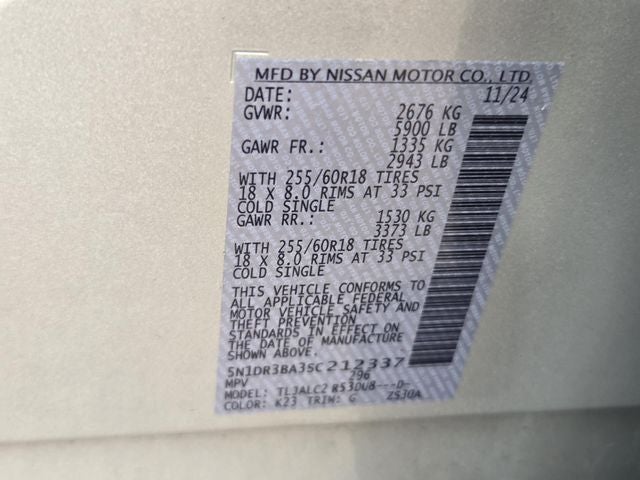 2025 Nissan Pathfinder SV