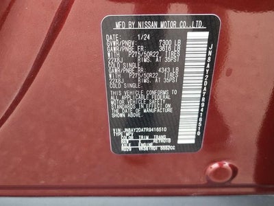 2024 Nissan Armada Platinum