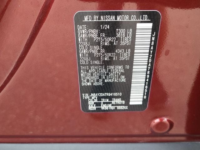 2024 Nissan Armada Platinum